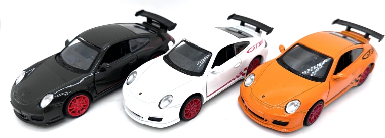 Μεταλλικό μοντέλο αυτοκινήτου Porsche 911 GT3 RS με φώτα και ήχους