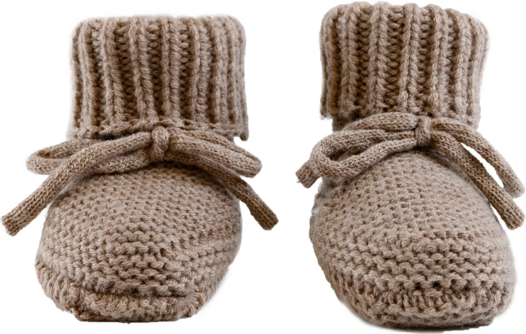 Lodger πλεκτά merino παπουτσάκια buffalo 6–12 μηνών