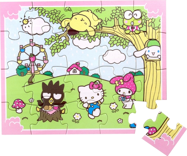 Ξύλινο παζλ Hello Kitty – 20 κομμάτια