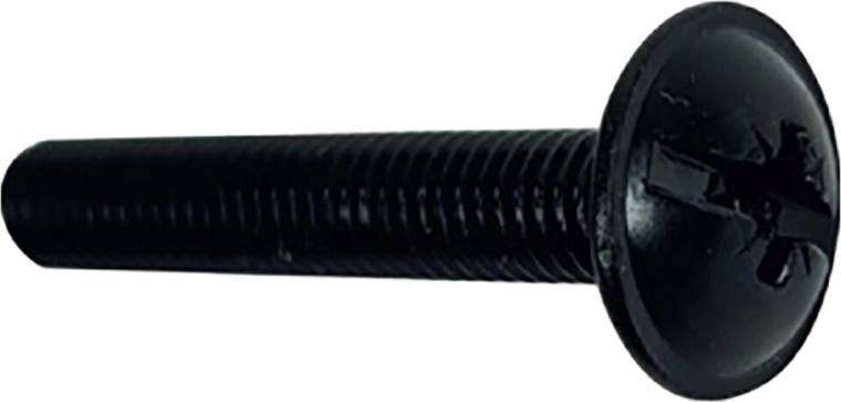 Βίδες με φαρδιά κεφαλή (frame head) M4 × 30, μαύρες (15 τεμ.)
