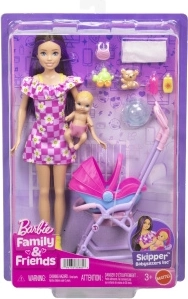 Barbie Skipper μπέιμπι σίτερ με καρότσι
