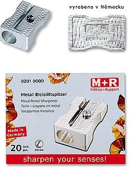 Μεταλλική ξύστρα M+R, ασημί