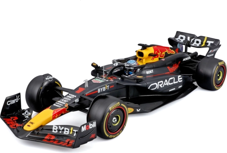 Μοντέλο F1 Bburago Oracle Red Bull Racing RB20 2024 Max Verstappen 1:24 σε ακρυλικό κουτί