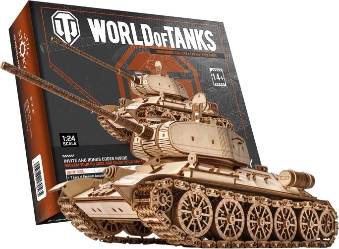 Little Story ξύλινο 3D παζλ World of Tanks T-34-85
