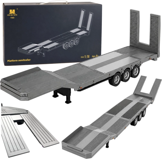 Huina χαμηλοδάπεδο ρυμουλκούμενο RC για Scania 770S 1:18 γκρι