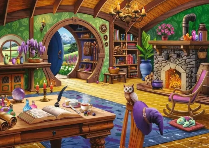 Ravensburger παζλ Ζεστή μαγική καλύβα 1000 κομμάτια