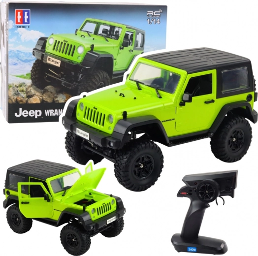 RC όχημα εκτός δρόμου JEEP Wrangler rock crawler 1:14 – πράσινο