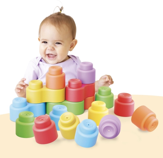 Momy soft bag μαλακά τουβλάκια κατασκευών 28 τεμ.