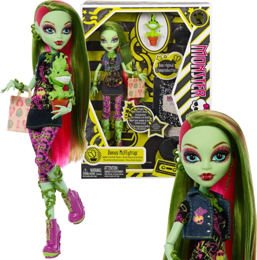 Κούκλα Monster High Venus McFlytrap 26 cm Creeproduction με αξεσουάρ και κατοικίδιο