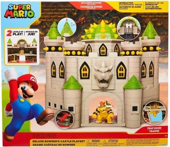 Σετ παιχνιδιού Super Mario – το κάστρο του Bowser με ηχητικά εφέ