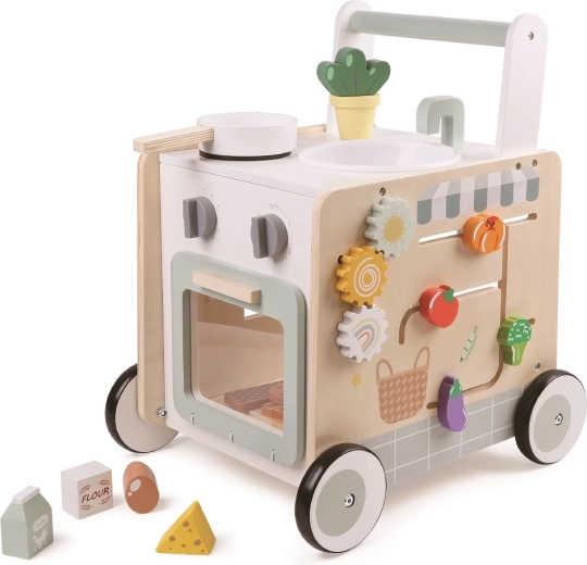 Ξύλινη περπατούρα και κουζινάκι 2Kids Toys