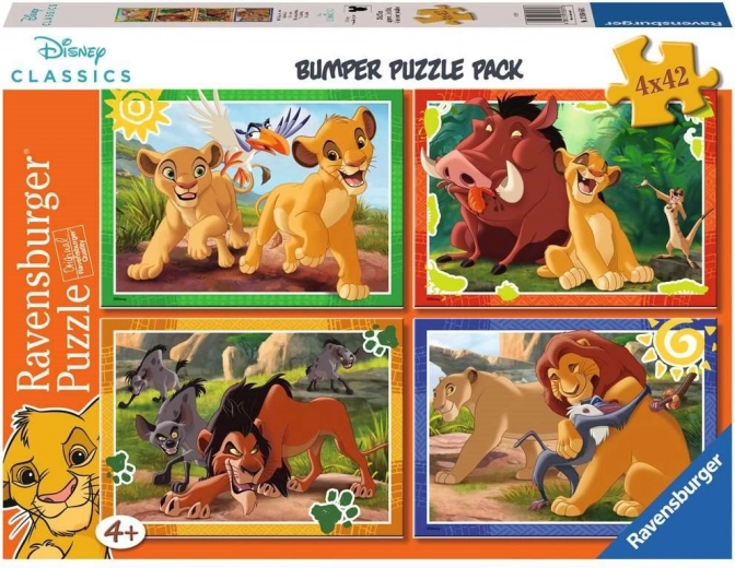 Παζλ Ravensburger Disney: Ο Βασιλιάς των Λιονταριών 4×42 κομμάτια