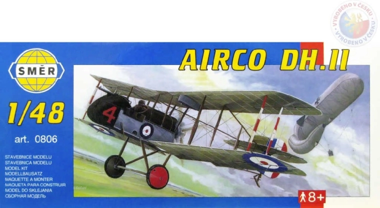 Směr μοντέλο αεροσκάφους Airco DH II 1:48