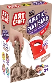 ART CRAFT κινητική άμμος φυσική 500 g