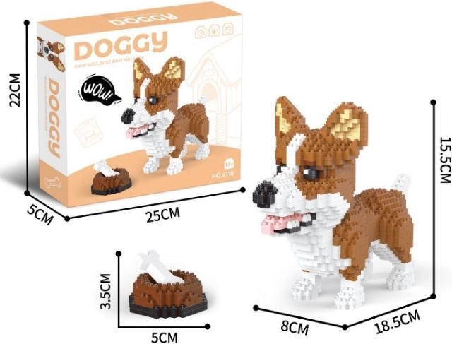 Κατασκευαστικό σετ 1200 τεμαχίων welsh corgi