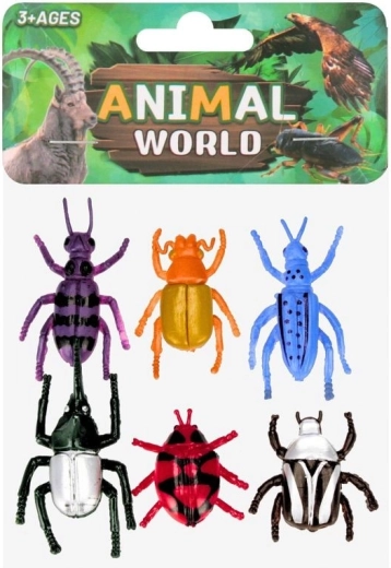 Φιγούρες εντόμων Animal world (6 τεμ.)