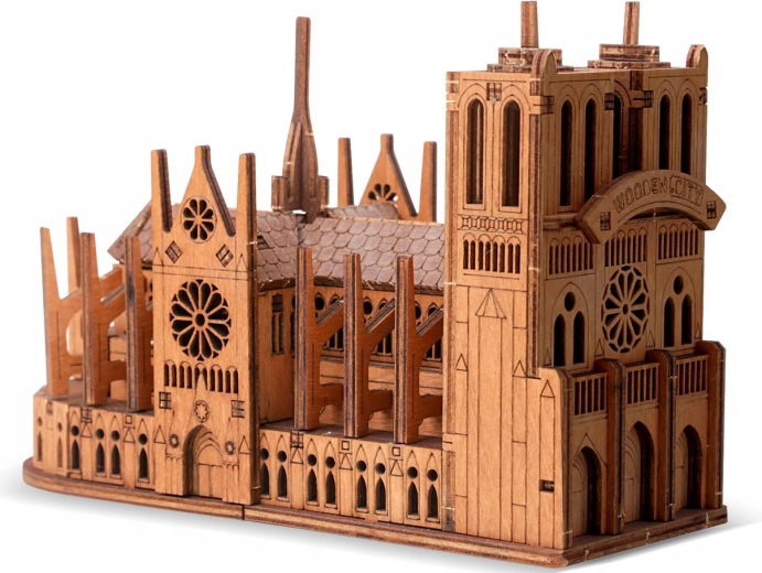 WOODEN CITY ξύλινο τρισδιάστατο παζλ καθεδρικός ναός της Παναγίας των Παρισίων 96 κομμάτια