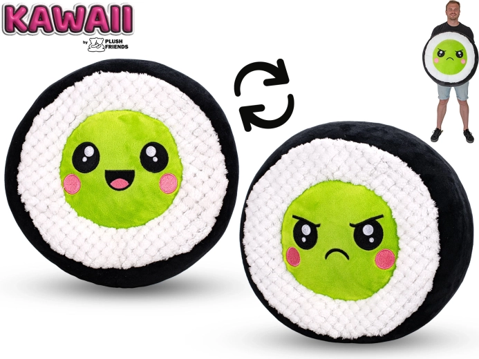 Λούτρινο σούσι αβοκάντο 60 cm Plush Friends Kawaii - 1 τεμάχιο