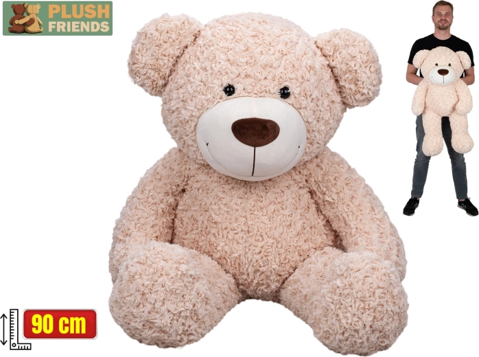 Plush Friends λούτρινο αρκουδάκι μπεζ 90 cm