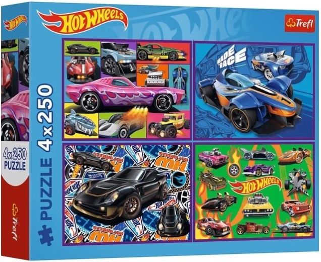 Παζλ 4×250 κομμάτια HOT WHEELS