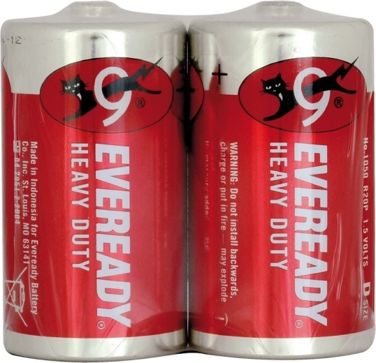 Energizer Eveready Heavy Duty Red μπαταρίες D R20 1,5 V, 2 τεμ.