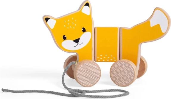 Συρόμενη αλεπού από ξύλο FSC BIGJIGS TOYS