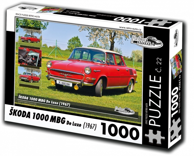 Παζλ ρετρό-αυτοκίνητα Škoda 1000 MBG De Luxe 1000 κομμάτια
