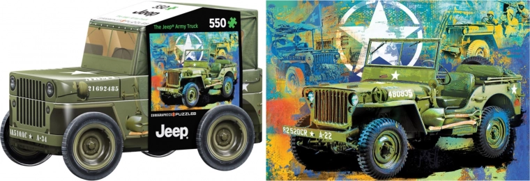 Παζλ Eurographics σε μεταλλικό κουτί Στρατιωτικό τζιπ 550 κομμάτια