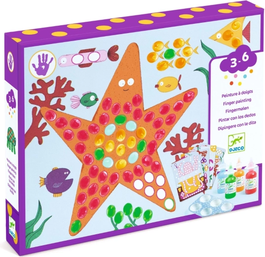 Djeco δημιουργικό σετ δαχτυλομπογιάς Dots a Fish