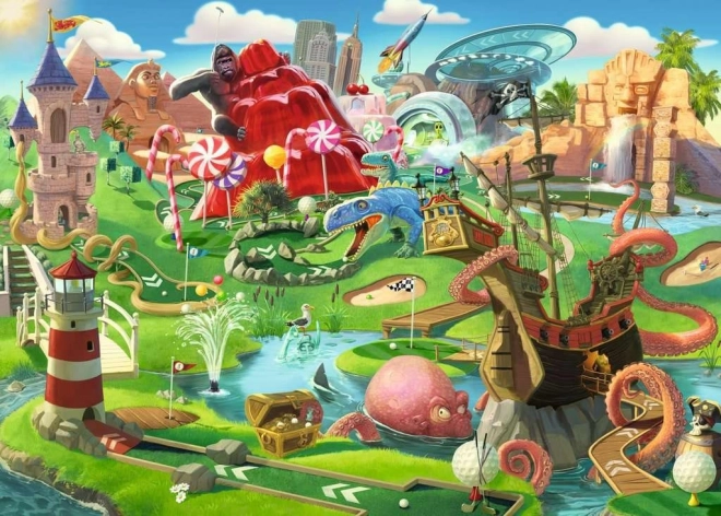 Παζλ Ravensburger «Παράδεισος μίνι γκολφ» XXL 500 κομμάτια