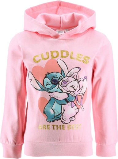 Ροζ φούτερ με κουκούλα Lilo και Stitch – Μέγεθος: 98