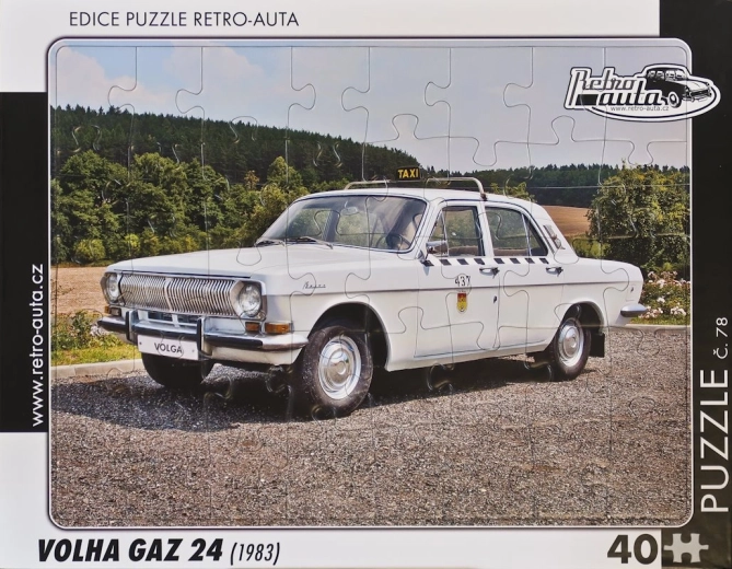 Ρετρό αυτοκίνητα παζλ Volha GAZ 24 (1983) – 40 κομμάτια
