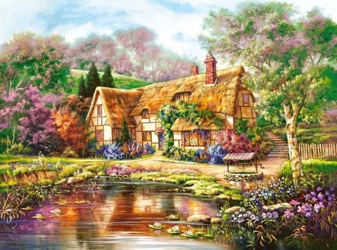 Παζλ 3000 κομματιών Λυκόφως στη λίμνη Woodgreen Pond