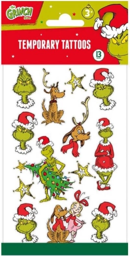 Προσωρινά τατουάζ Grinch – σετ σχεδίων