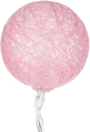 Φωτιζόμενη γιρλάντα cotton balls στη συσκευασία