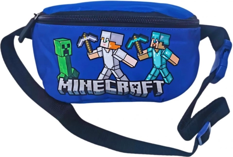 Παιδικό τσαντάκι μέσης Minecraft μπλε - 1 τεμάχιο