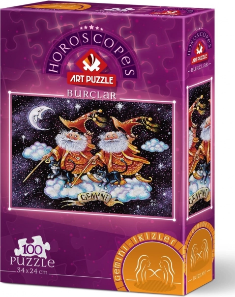 ART PUZZLE Δίδυμοι – ζώδιο του ζωδιακού κύκλου, 100 κομμάτια