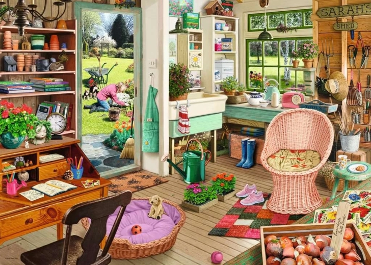 Παζλ Ravensburger Το καταφύγιό μου 6: Η καλύβα του κηπουρού 1000 κομμάτια