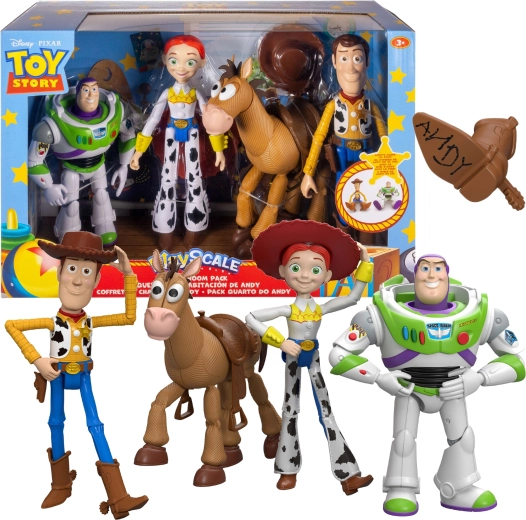 Disney Pixar Toy Story 5 σετ φιγούρων δράσης Chudy, Jessie, Buzz Rakeťák και mustang