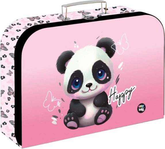Παιδικό βαλιτσάκι από λαμινέ Panda 34 cm