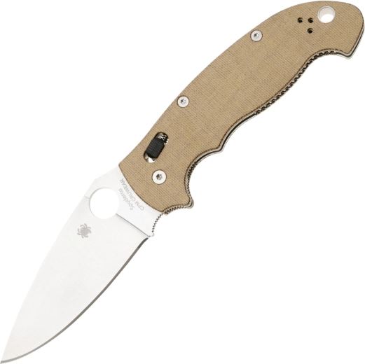 Κλειστός σουγιάς Spyderco Manix 2 XL Brown, CPM Cru-Wear, Micarta, satin 9,8 cm