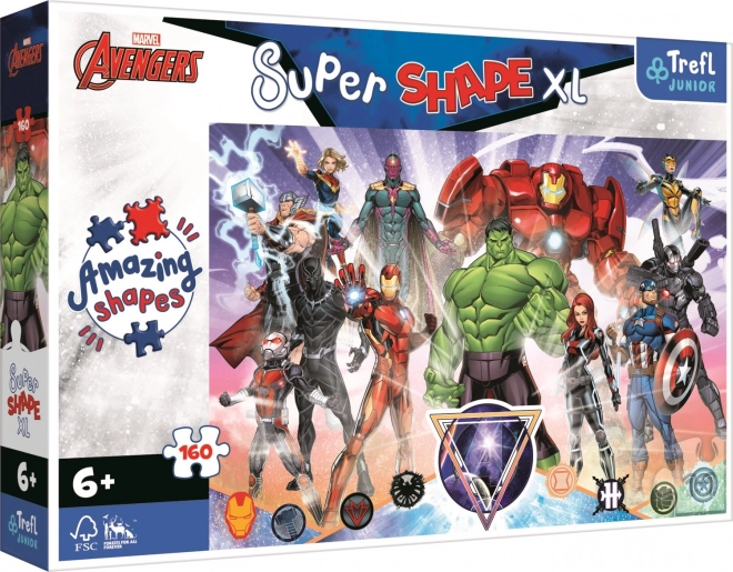 Παζλ 160 κομματιών XL Super Shape Avengers Θάρρος
