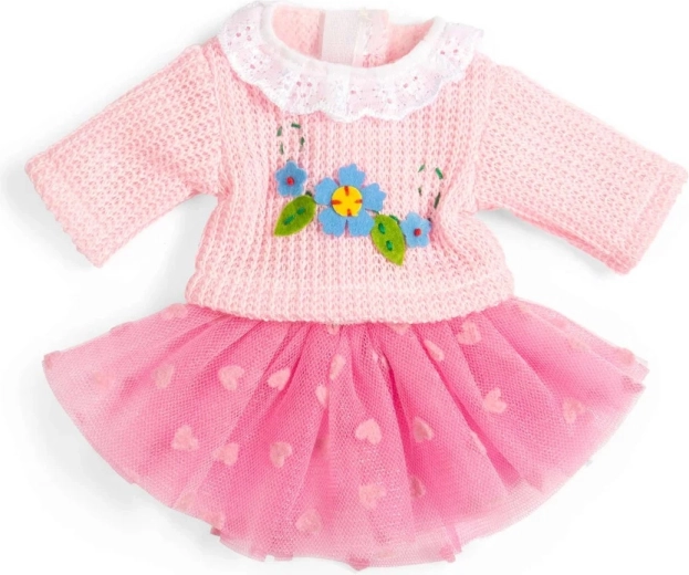 Bigjigs Toys ροζ τούλινη φούστα και πουλόβερ για κούκλα 28 cm