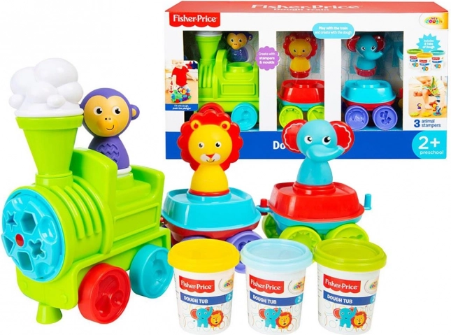Fisher-Price τρενάκι με πλαστελίνη, 3 χρώματα