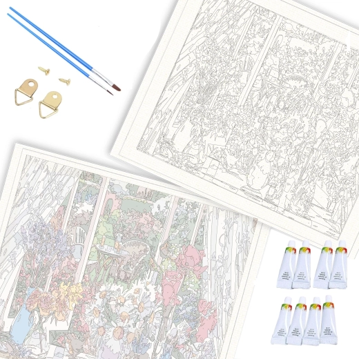 Τεντωμένο σε ξύλινο τελάρο