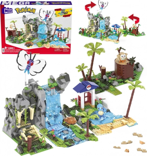 Mega Pokémon περιπέτεια στη ζούγκλα – σετ κατασκευής 1362 κομματιών με 4 φιγούρες