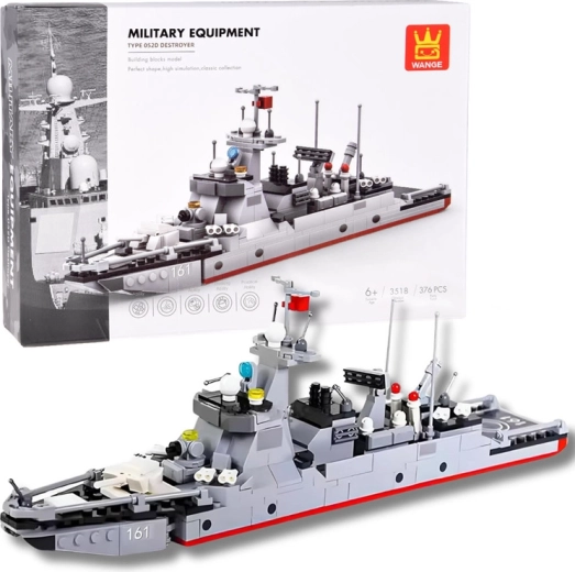 Σετ κατασκευής Wange Type 052D Destroyer – σύγχρονο αντιτορπιλικό (376 κομμάτια)