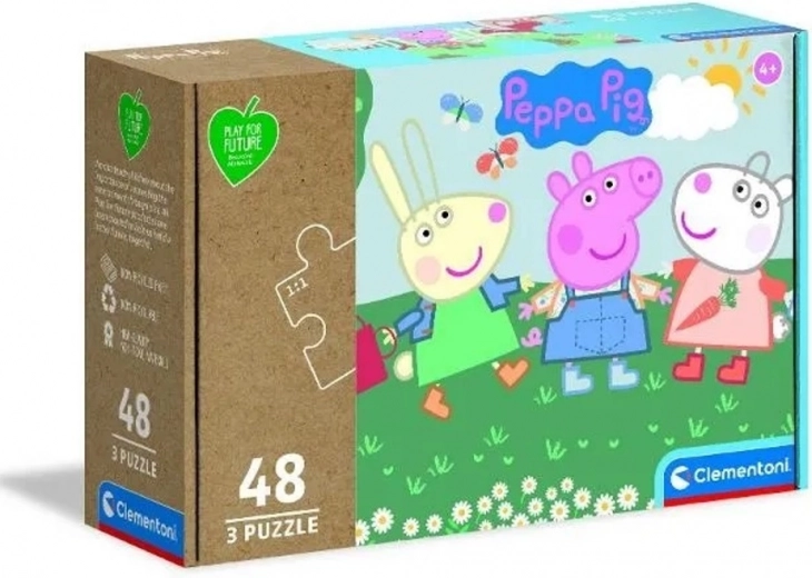 Puzzle Play for Future Γουρουνάκι Πέππα 3×48 κομμάτια