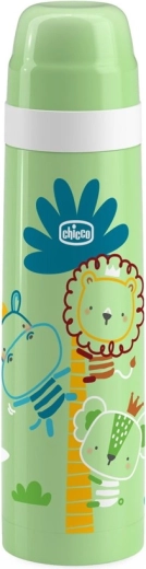 Θερμός Chicco πράσινος με σχέδια 500 ml