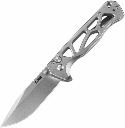 CJRB Chord Steel τακτικό πτυσσόμενο μαχαίρι τσέπης 8,8 cm, stonewash, εξ ολοκλήρου ατσάλινο